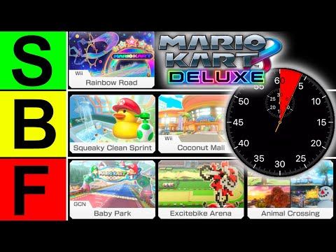 Every Mario Kart 8 Deluxe Course Ranked In 5 Seconds!