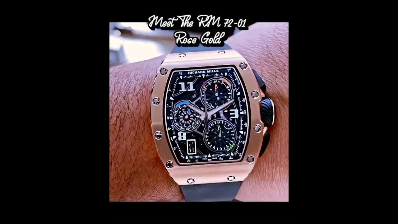 Richard Mille RM 72-01 Rose Gold Lifestyle Flyback Chronograph 🥇⚙️🥇 