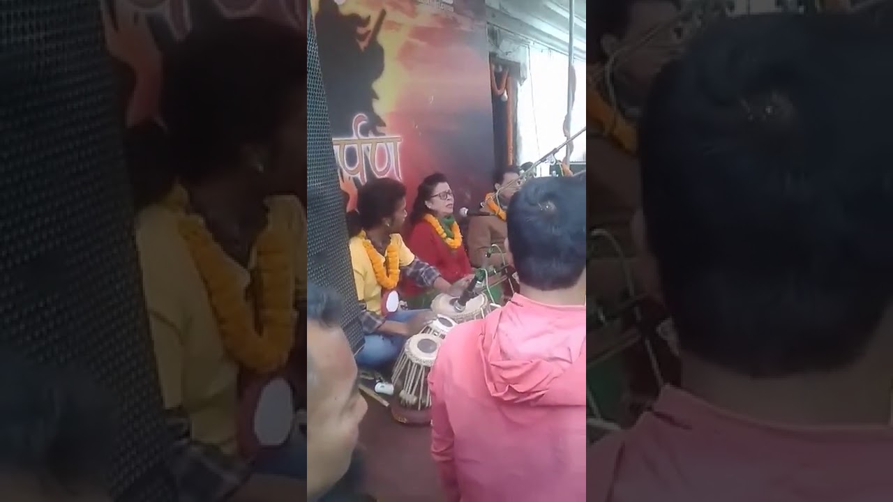 With famous singer Mira Rana diju