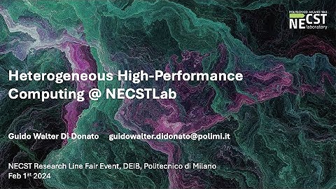 Heterogeneous High Performance Computing (HHPC)  - Intro Talk