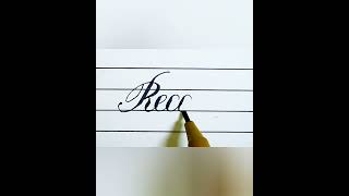 Record With Cut Marker English Calligraphy Tutorial