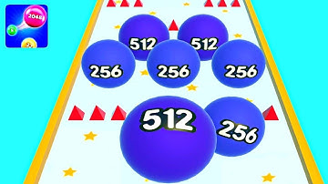 2048 Runner Balls: Ball games ! All Levels Gameplay (107-109) android,ios