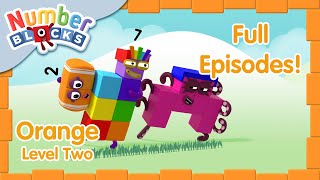 @Numberblocks Orange Level Two ⚡ | Full Episodes 1315 | #Backtoschool