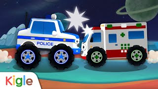 Tayo Bus Kecil | Monster Truk Mobil Polisi Ambulans | Tayo the little bus | Kigle TV Indonesia