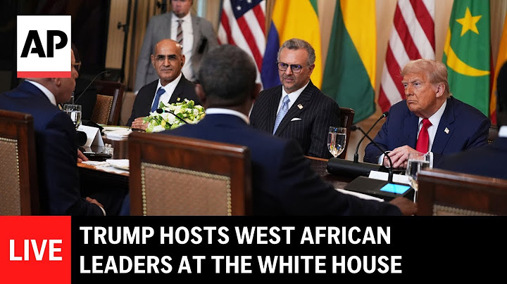 LIVE: Trump hosts West African leaders at the White House