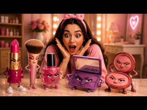 What If Makeup Tools Became Characters? 💄 Fun Challenges and Situations
