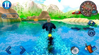 Water Beach Bike Racer: Motocross Dirt Bike Stunts - Gameplay Android game screenshot 4