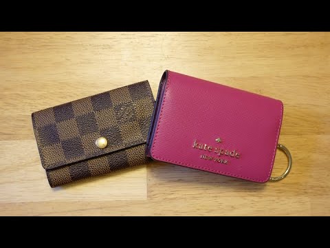 Quick look at Kate Spade Staci color block key holder vs louis vuitton 6 key  holder multicles - YouTube