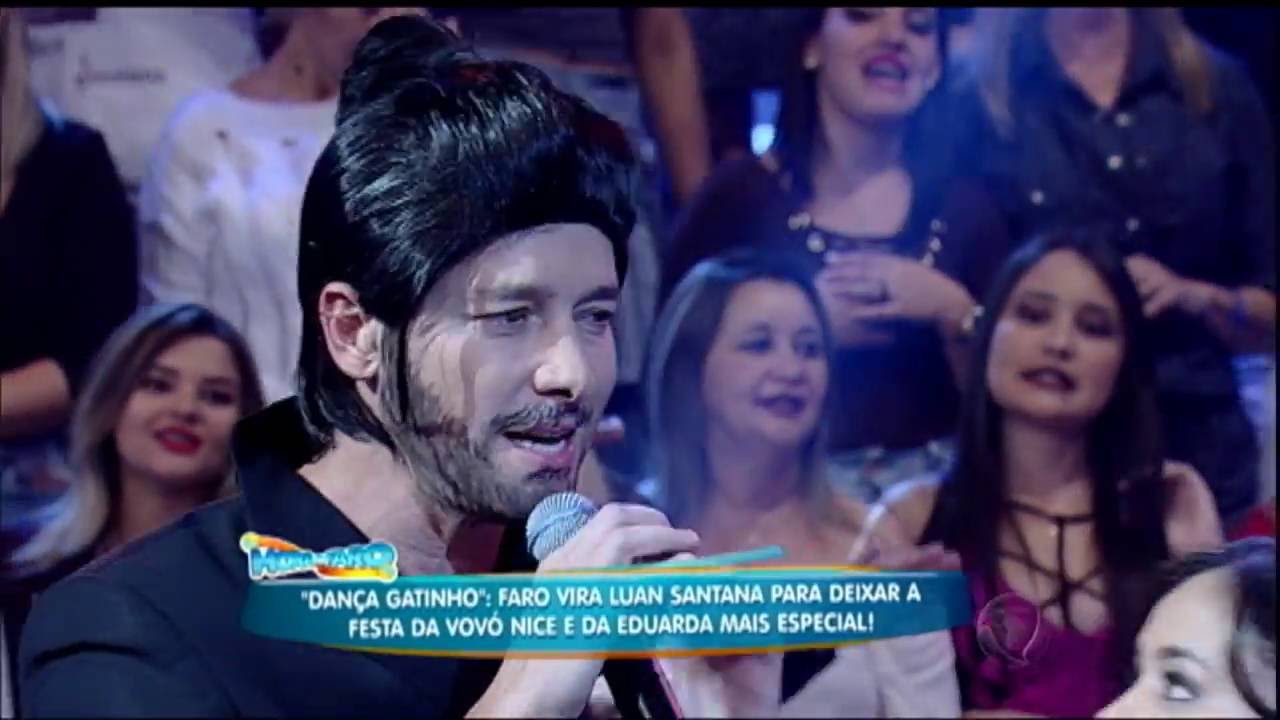 Dança Gatinho: Rodrigo Faro vira Luan Santana