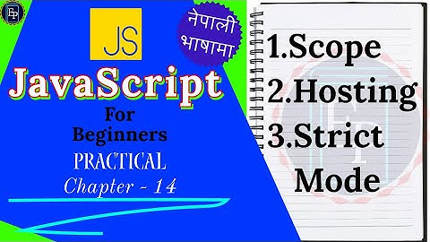 JavaScript for Beginners(Ch-14): The Ultimate Guide to Mastering Web Development in Nepali Language.