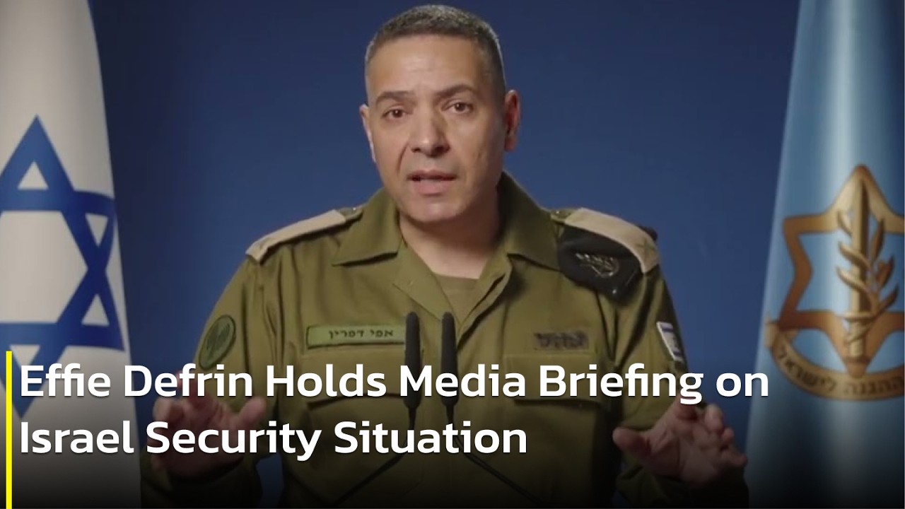 Defrin Israel Defense Forces Spokesperson Effie Defrin Addresses Ongoing ...