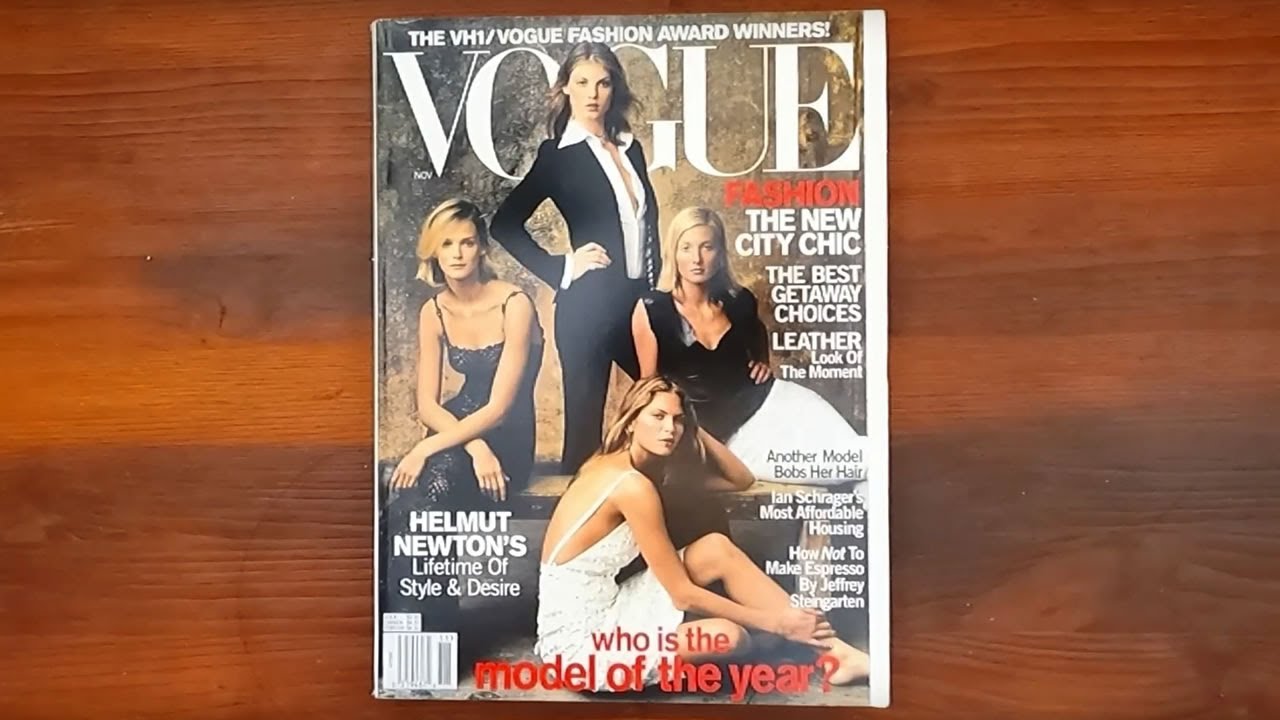 US Vogue magazine - August 2000 - Carmen Kass cover