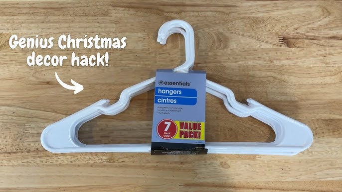 Turn CHEAP plastic hangers into LARGE Christmas Decor! $1 Dollar Tree DIYs!  