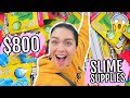 SHOPPING FOR SLIME SUPPLIES with GLITTER.SLIMES at AC MOORE! *i bought $800 of slime clay....*