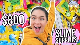 SHOPPING FOR SLIME SUPPLIES with GLITTER.SLIMES at AC MOORE! *i bought $800 of slime clay....*