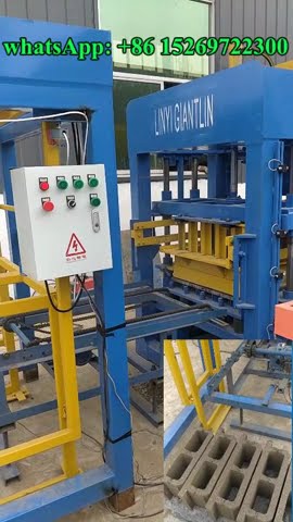 concrete hollow brick production line Hydraulic automatic fiji construction bricks making machine