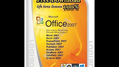 How to download & Install MS office 2007 100% Free Full version with Licence Key(Description)!