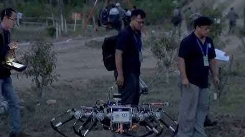 Competitions By UAVs, Bionic Robots Held in Beijing