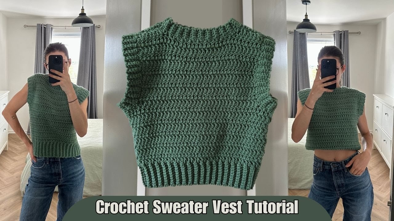 Beginner friendly crochet vest tutorial I Kenikse Crochet