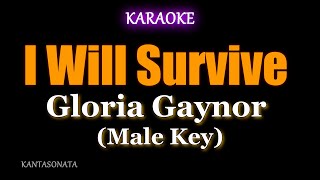 I Will Survive - Gloria Gaynor (Male Key - Karaoke Version)
