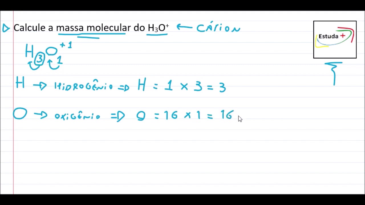 Calcule As Massas Moleculares Das Substâncias Abaixo