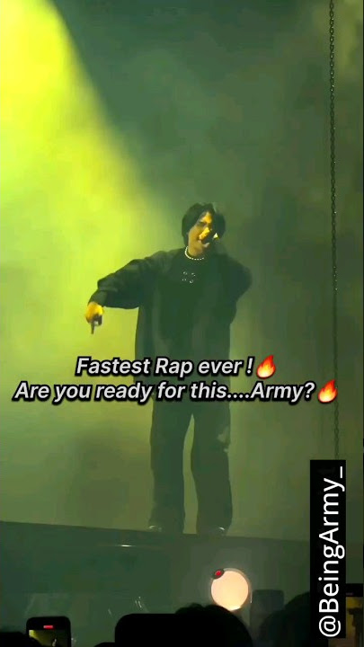 Min Yoongi's fastest Rap in D-Day concert 😳🔥#bts #shorts #ytshorts #suga