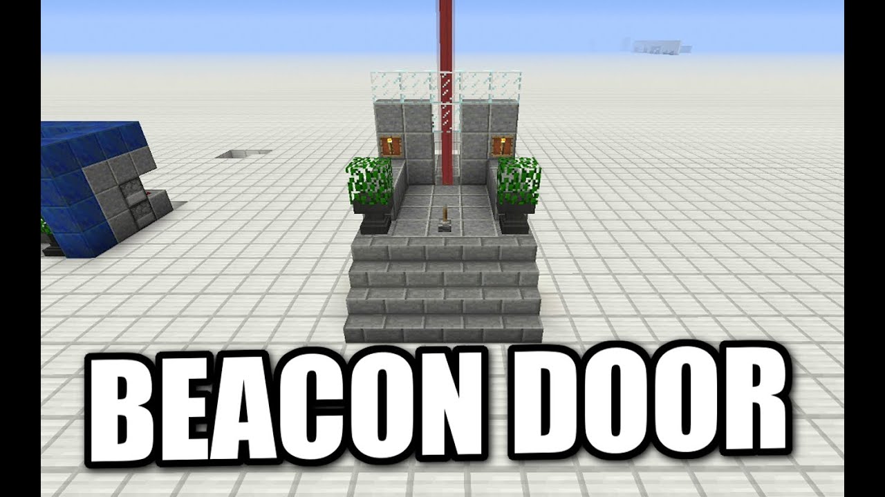 Minecraft PS4 EASY BEACON DOOR W/ LOCK Tutorial ( PS3 / XBOX / WII