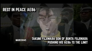 Takumi with AE86 Engine Blow Scene [Astronomia Meme Edition]