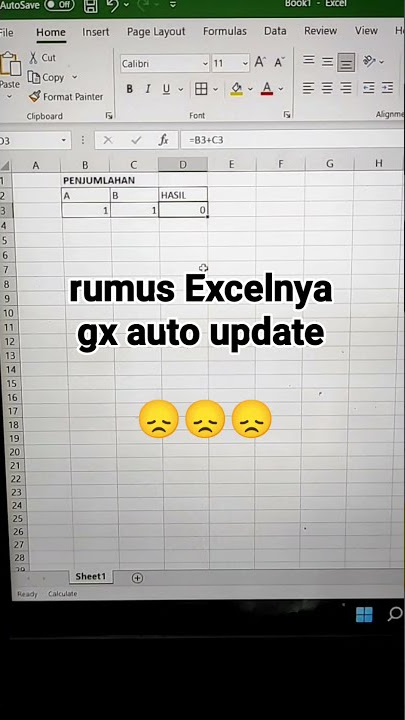 RUMUS EXCEL TIDAK AUTO UPDATE, BEGINI CARA BENERINNYA #tutorialexcel
