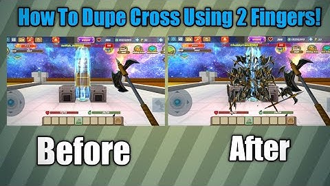 How To Dup Cross With 2 Fingers! |Skyblock BlockManGo Adventures