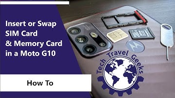 Hoe u een simkaart of geheugenkaart in een Moto G10 plaatst of verwisselt