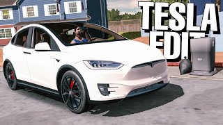Tesla Model X Cinematic Edit In Car Parking Multiplayer