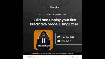 Build and Deploy your first predictive model using Excel