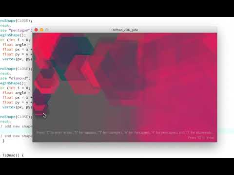 Drifted v06 (Processing 3.5.4)