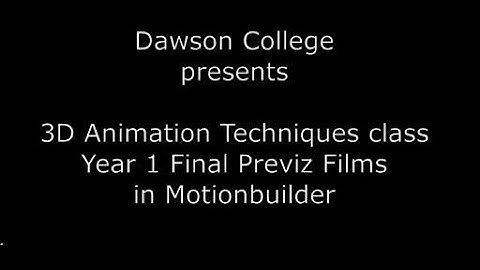 Dawson 2020 Motionbuilder Student Showcase