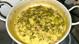 Pucuk Ubi Masak Lemak Cili Api Bersama Cendawan Kukur
