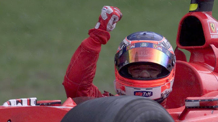 Rubens Barrichello first victory - Last lap and post race interview