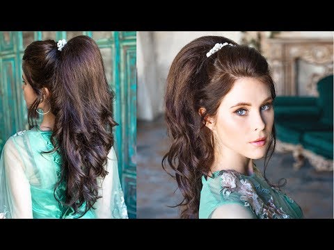 Incredible volumetric ponytail - quite simple prom hairstyle for thin long hair