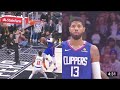 Paul george unreal behind the backboard shot  clippers comeback vs knicks clippers vs knicks