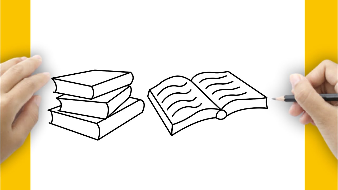 HOW TO DRAW BOOKS | OPEN AND CLOSE BOOKS DRAWING - YouTube