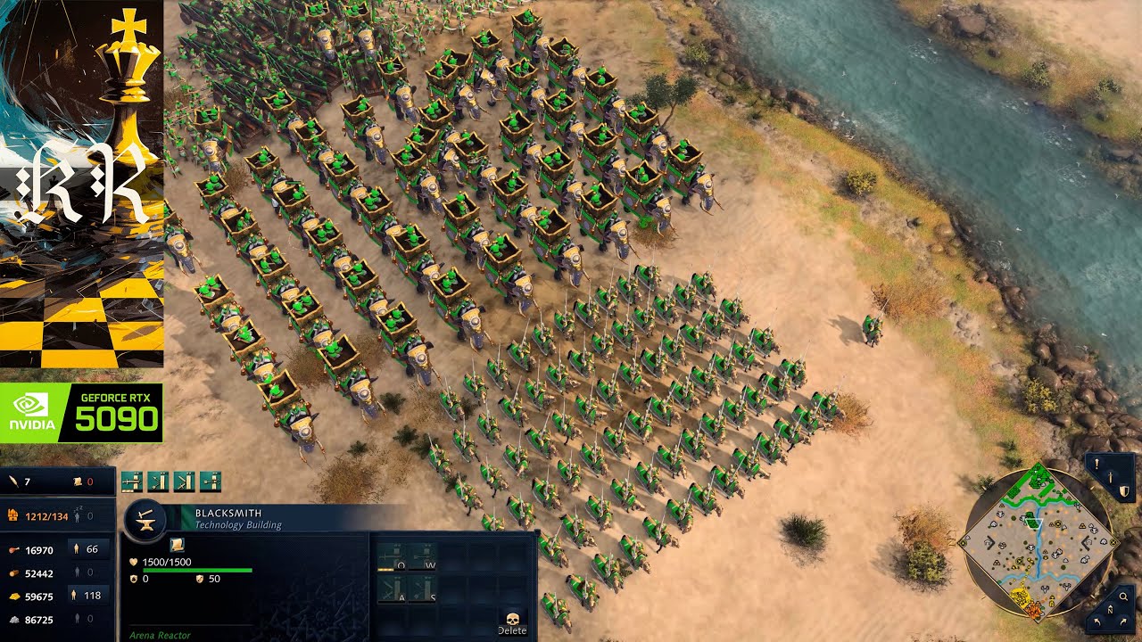 Age of Empires 4 | 4K Ultra RTX 5090 | Delhi vs Malians | Elephant Archers Unleash Desert Carnage