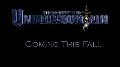 Descent to the Undermountain - Video Game Trailer - PC (DOS and Windows). 1997.