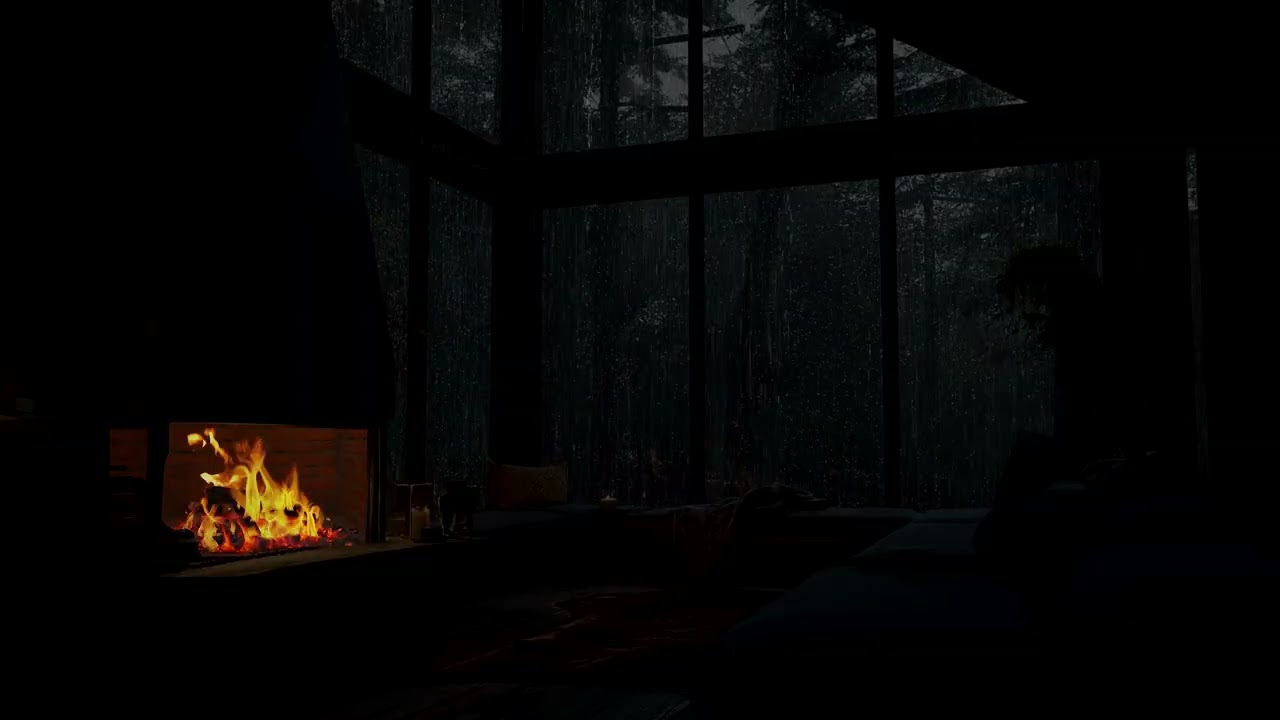 Whispering Night Rain for Deep Sleep and Relaxation | Soft Rain Focus Ambience