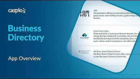 Business Directory Software Overview