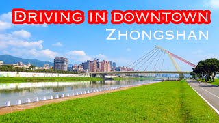 [4K] Driving in downtown Zhongshan | Small beautiful city in China | Guangdong Province
