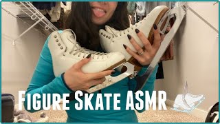 ASMR | figure skate tapping and scratching | TINGLY | ASMRbyJ