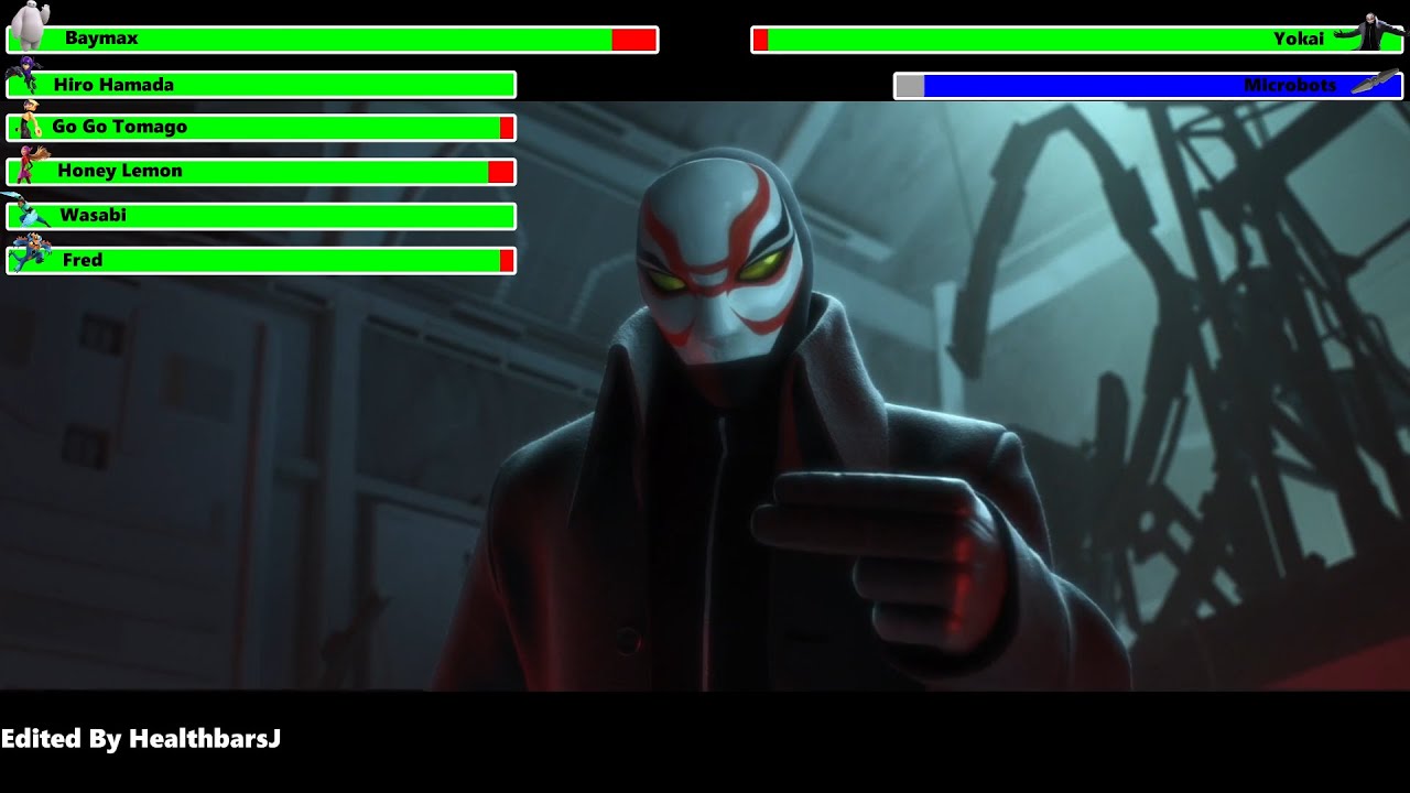 Big Hero 6 (2014) First Battle with healthbars 1/2
