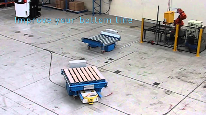 Our integrated intra-logistics product in action! (Automatic Guided Vehicles)