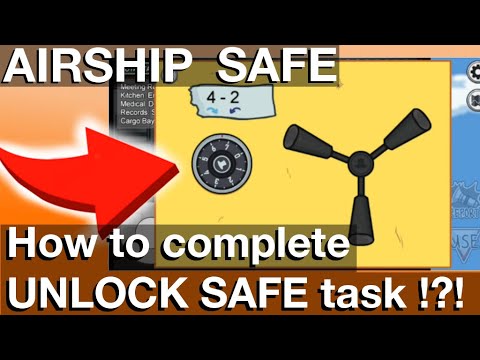 Among Us - How to UNLOCK the SAFE in AIRSHIP Level Cargo Bay