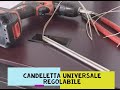 2) Candeletta universale+raccordo regolabile comprata su Amazon  per stufa pellet,come sostituirla